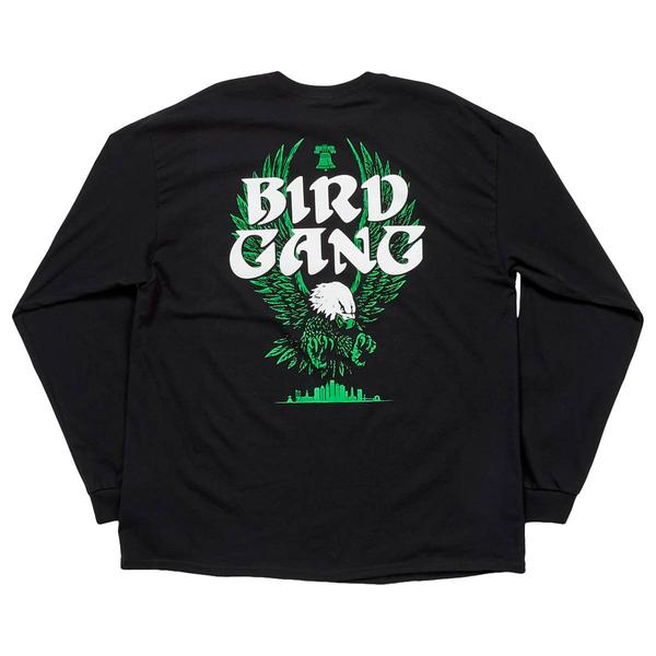Mens Tailgate Philadelphia Footballl Bird Gang Long Sleeve Tee alternate view