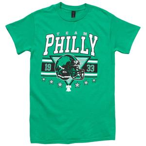 Mens Tailgate Green Helmet Short Sleeve Tee alternate view