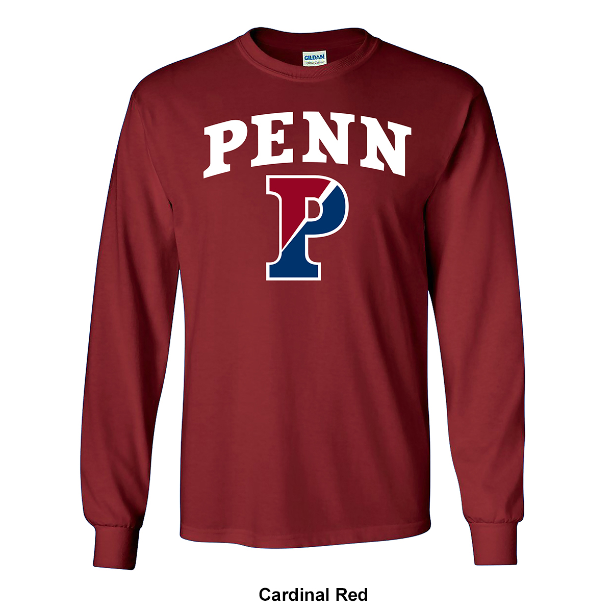 Mens Gildan(R) University Of Penn Pride Mascot Long Sleeve Tee