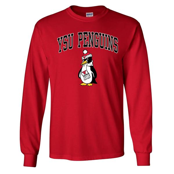 Mens Tailgate Youngstown State Football YSU Long Sleeve Tee