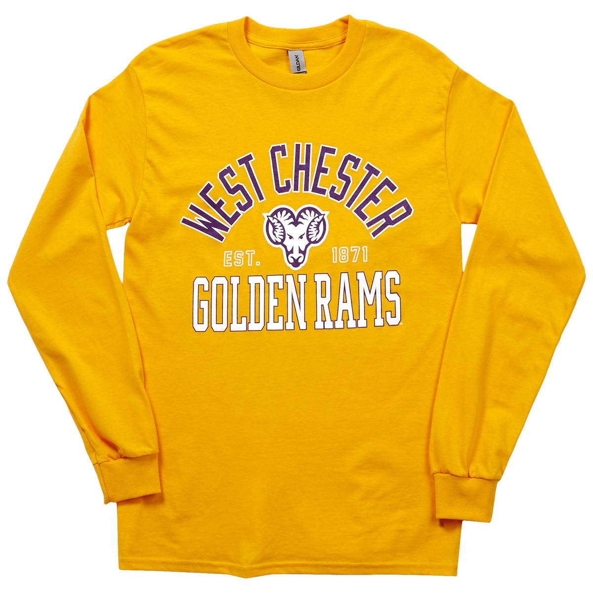 Mens Tailgate West Chester Long Sleeve Tee