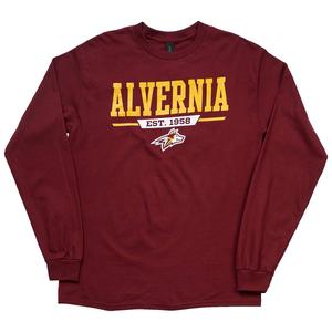 Mens Tailgate Alvernia High Arch Long Sleeve Tee