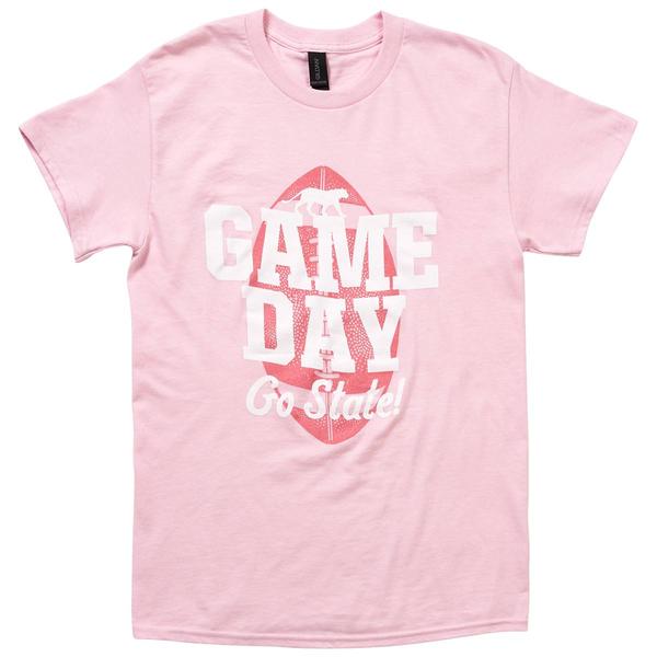 Mens Tailgate Game Day Go State Short Sleeve Tee - Light Pink