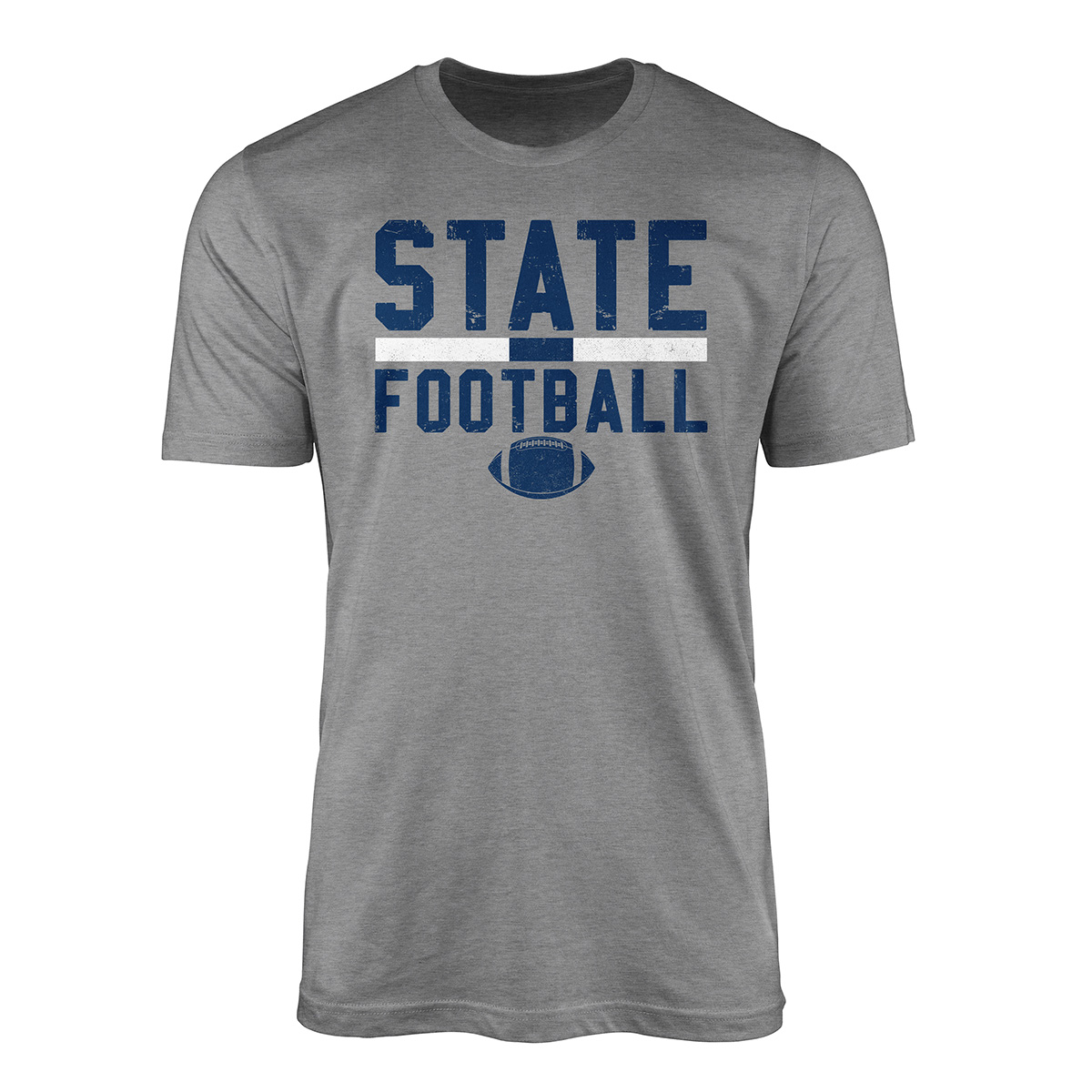 Mens Tailgate State Football Stripe Tee