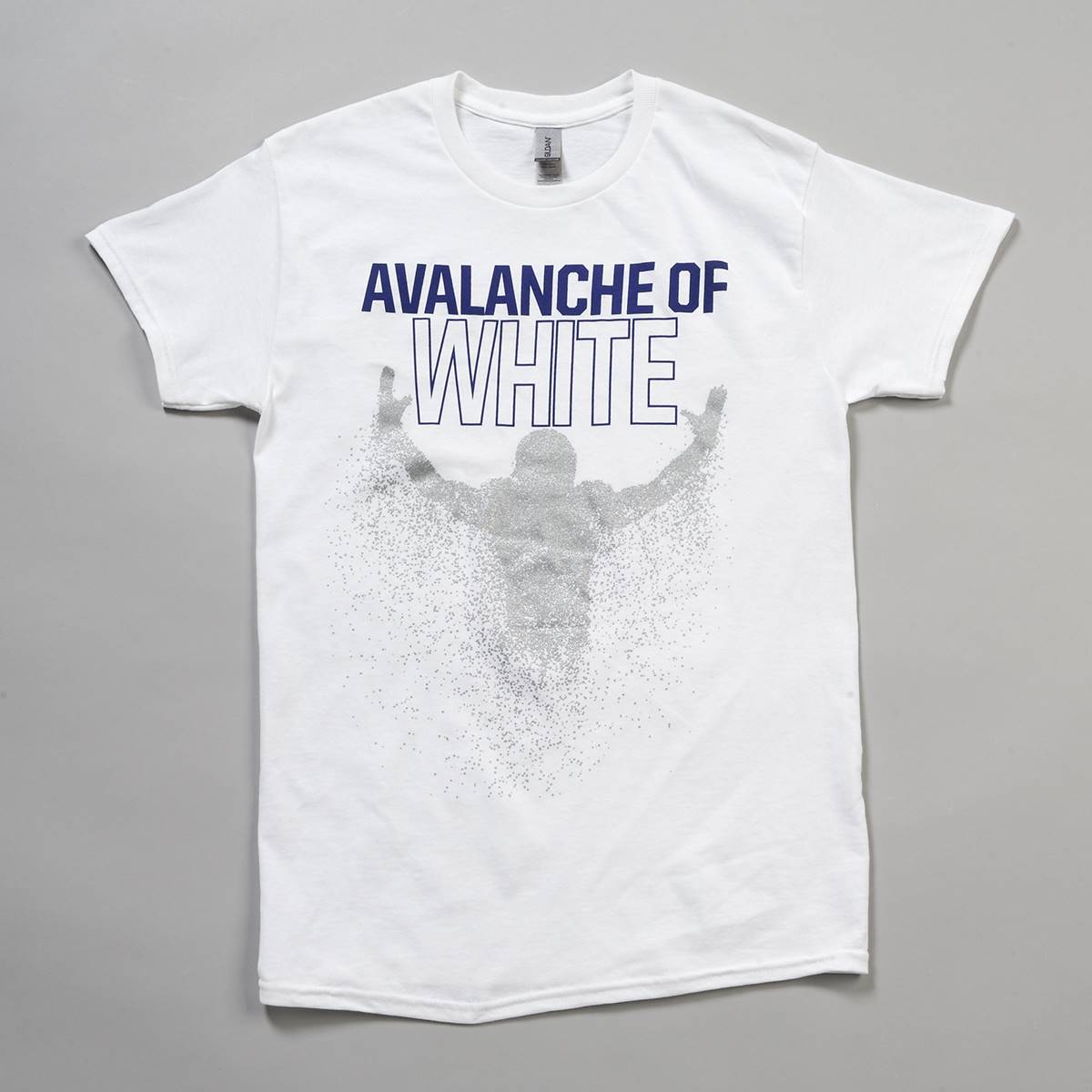 Mens Avalanche of White Short Sleeve Tee