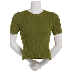 Juniors No Comment Short Sleeve Crew Neck Sweater Tee