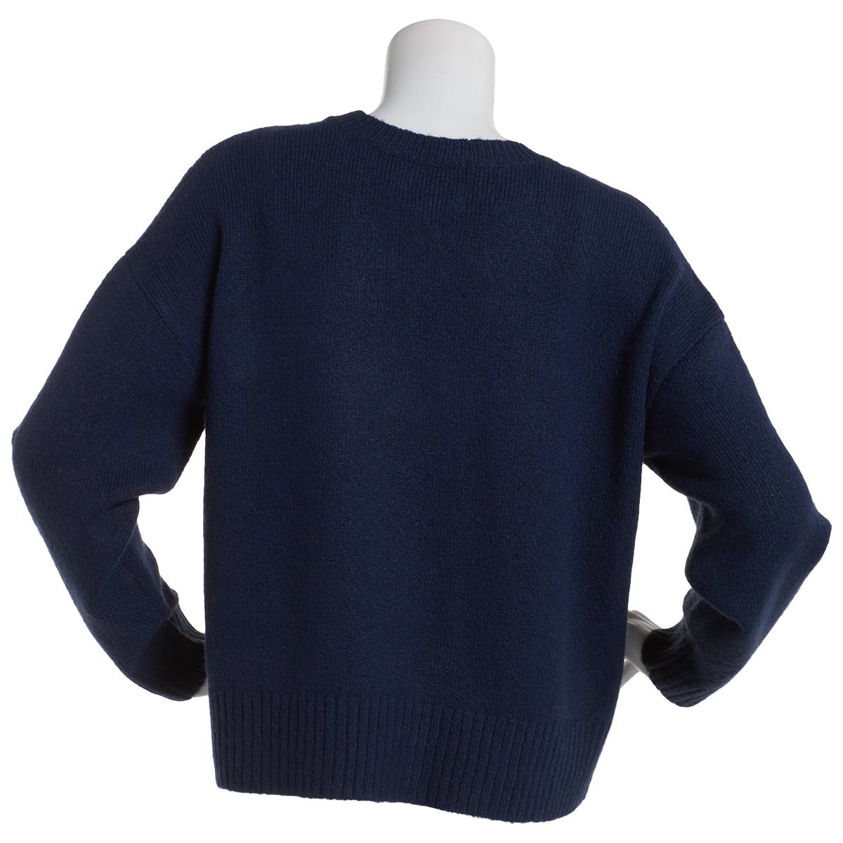 Juniors No Comment Over It Moss Stitch Sweater