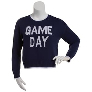 Juniors No Comment Game Day Graphic Sweater