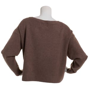 Juniors No Comment Oversized Star Graphic Sweater