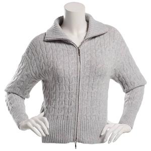 Juniors No Comment Double Zip Polo Collar Cable Jacket alternate view