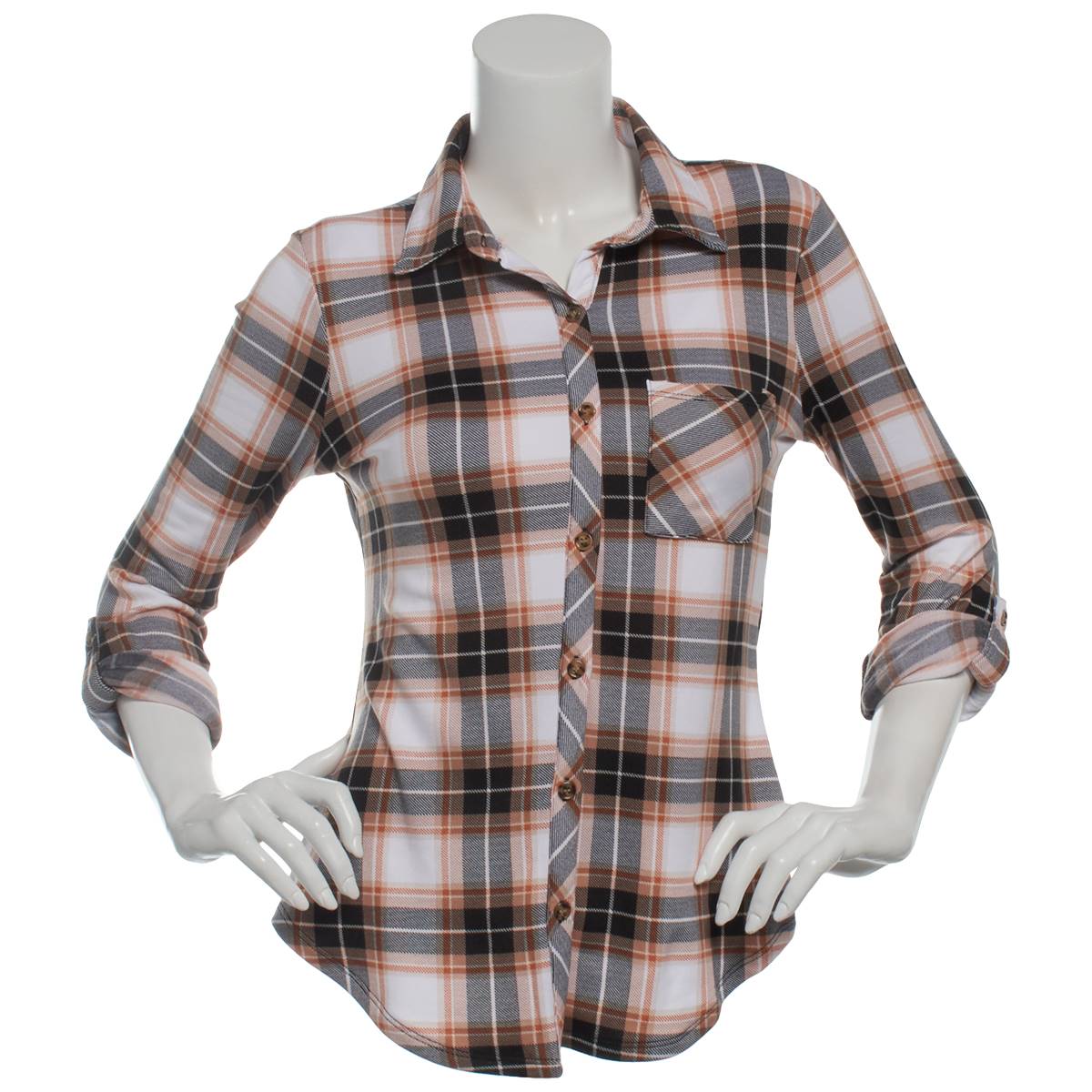 Juniors No Comment Brandy Flannel Shirt