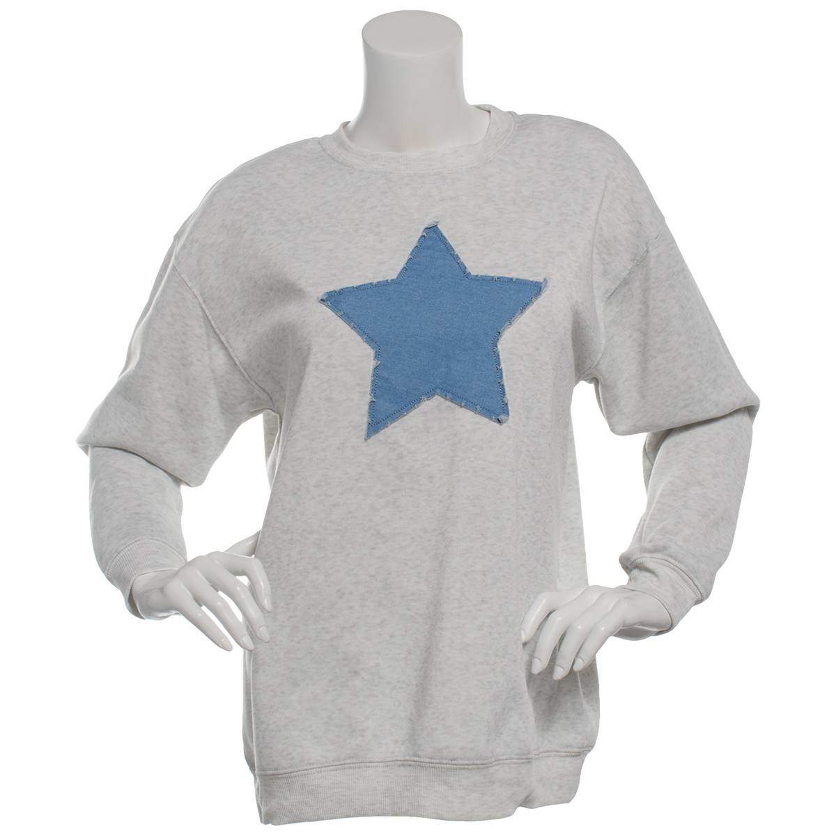 Juniors No Comment Stargate Oversized Pullover Sweatshirt