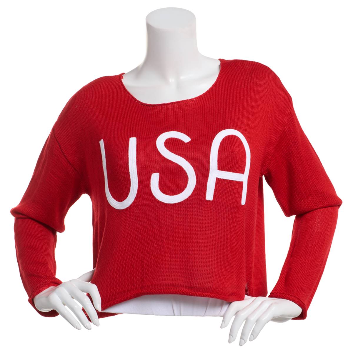 Juniors No Comment USA Sweater