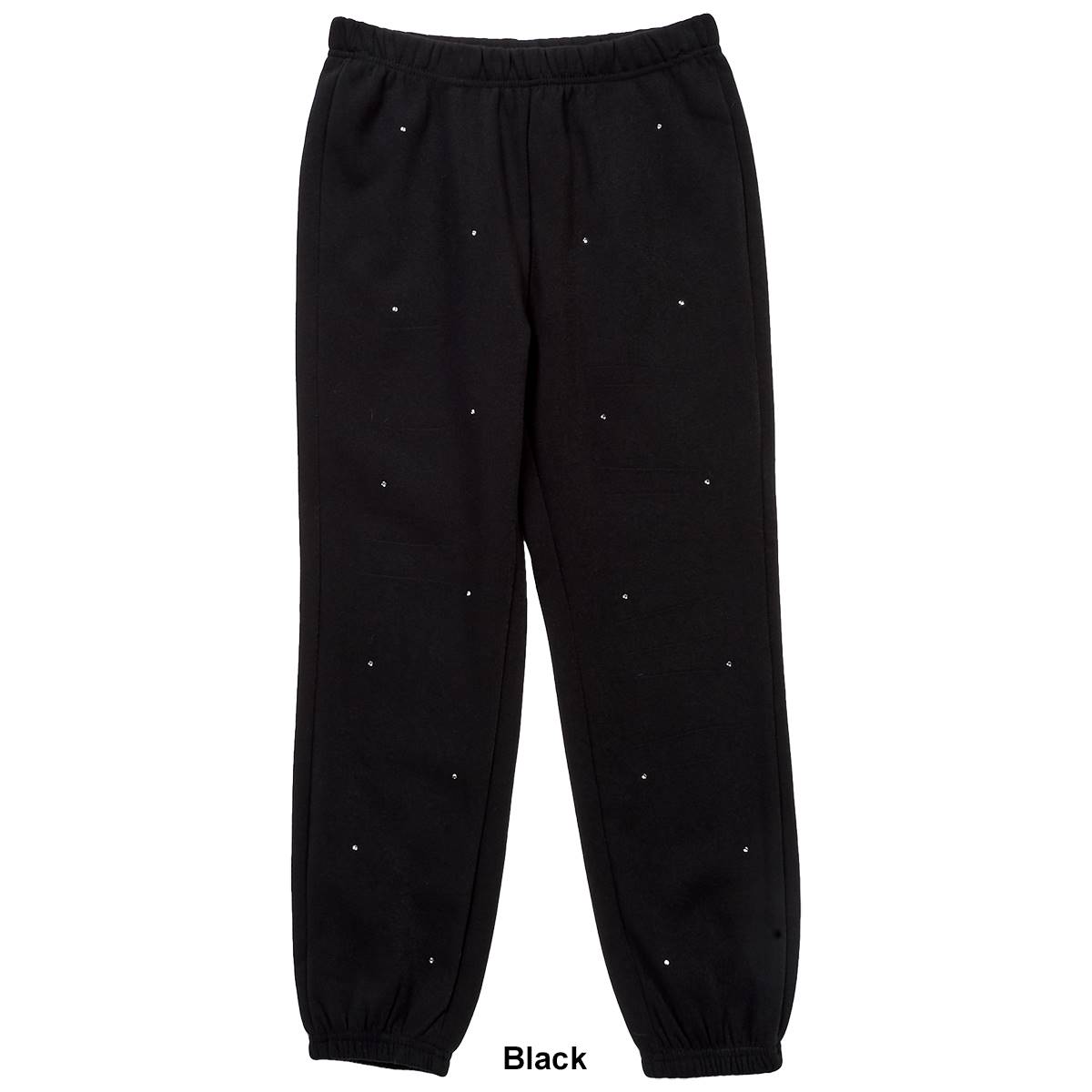 Girls (7-16) No Comment Solid Sweatpants W/ Rhinestones