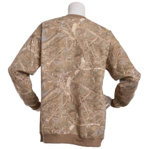 Juniors No Comment Camo Oversized Fleece Sweatshirt