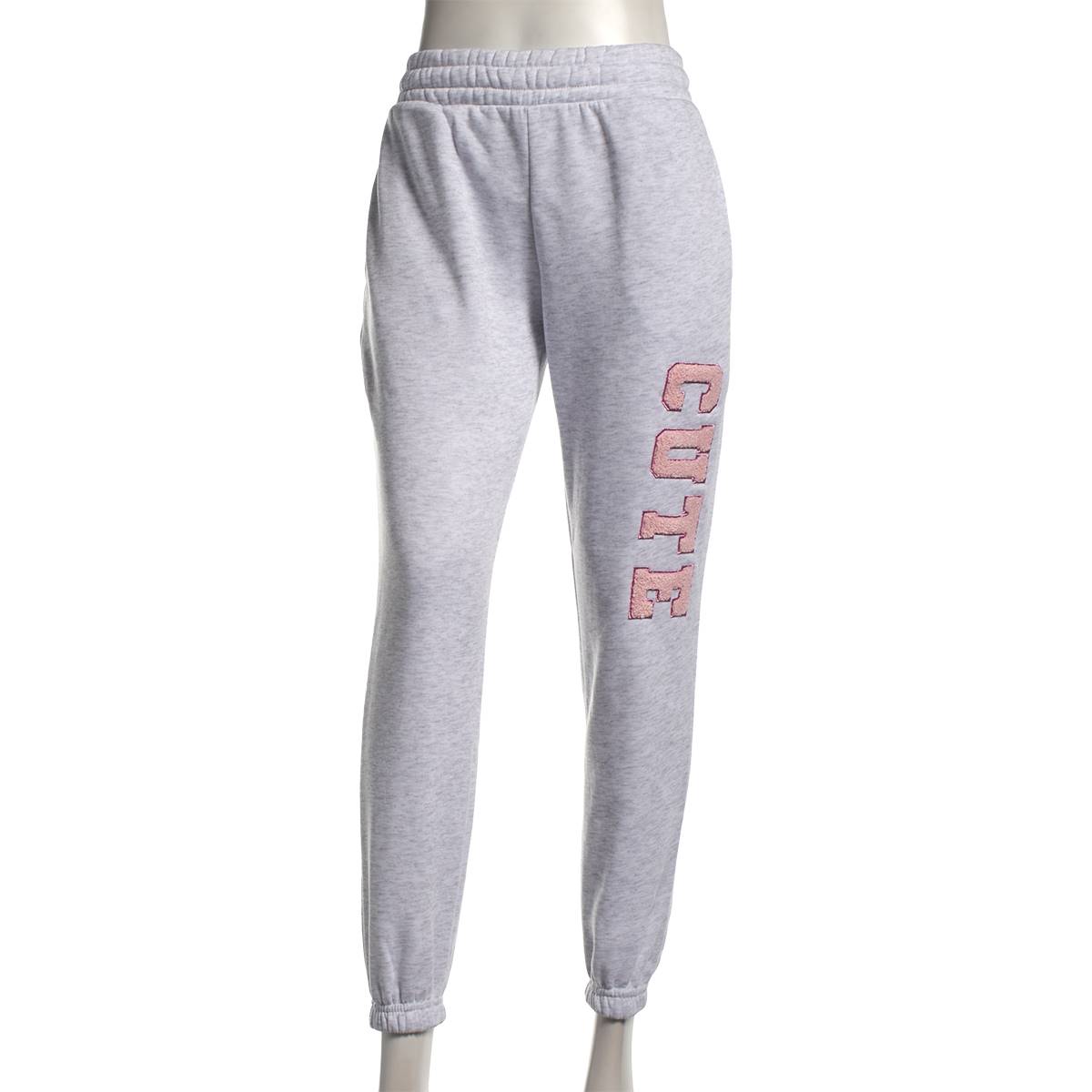 Juniors No Comment Comfort Cutie Boyfriend Jogger Sweatpants