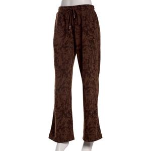Juniors No Comment Camo Fleece Sweatpants - Chestnut