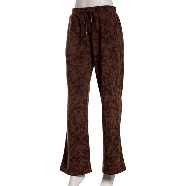 Juniors No Comment Camo Fleece Sweatpants - Chestnut