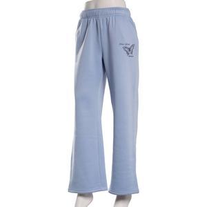 Juniors No Comment Wide Leg Foil Screen Sweatpants - Eventide