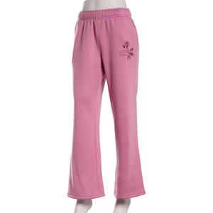 Juniors No Comment Wide Leg Foil Screen Sweatpants - Mauve alternate view
