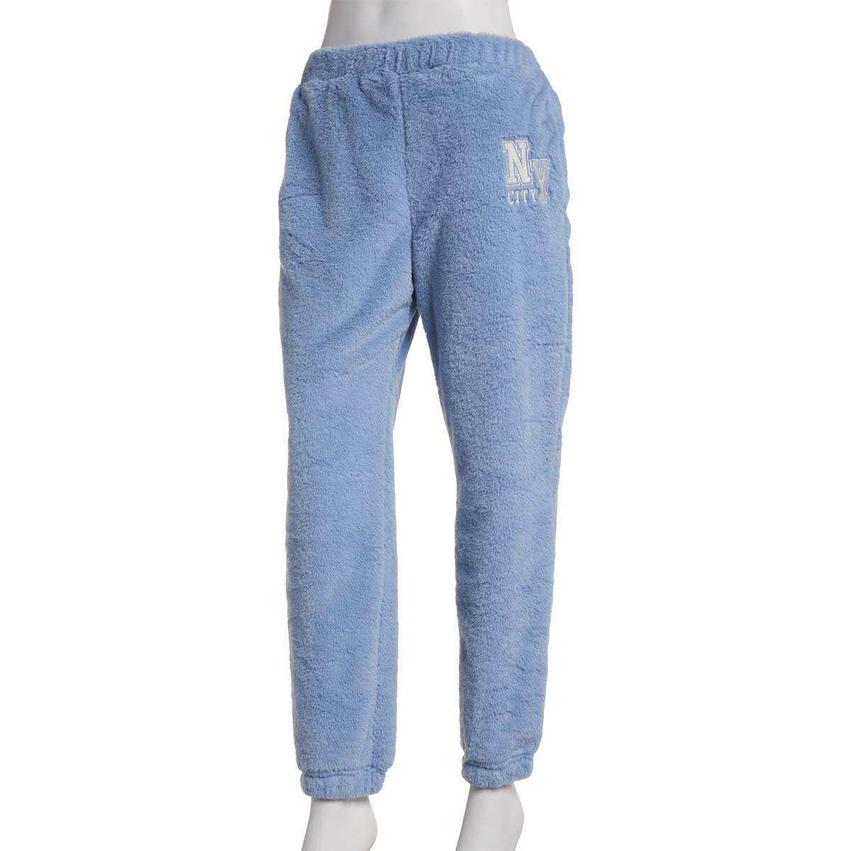 Juniors No Comment New York Faux Fur Sweatpants