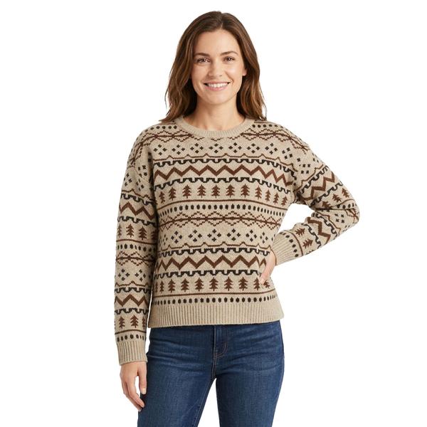 Womens Badgley Mischka Long Sleeve Aztec Tree Sweater alternate view
