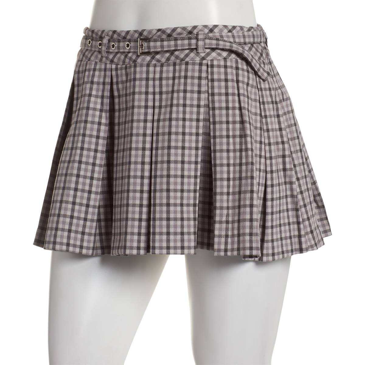 Juniors No Comment Vanderbilt Belted Mini Skirt