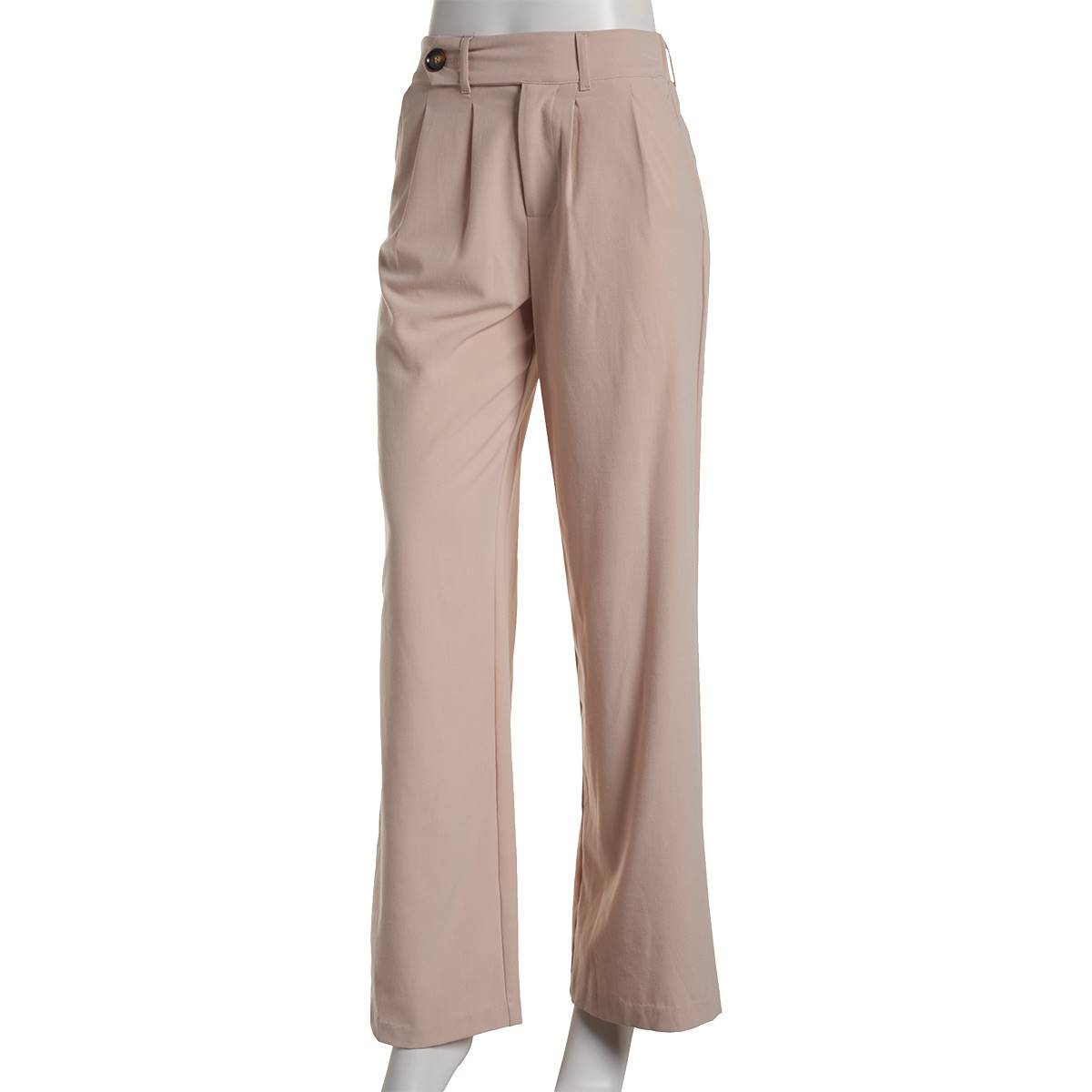 Juniors No Comment Belted Wide Leg Trouser Pants