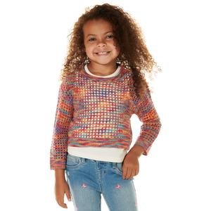 Girls (4-6x) No Comment Rainbow Space Dye Mesh 2Fer Top w/ Tank