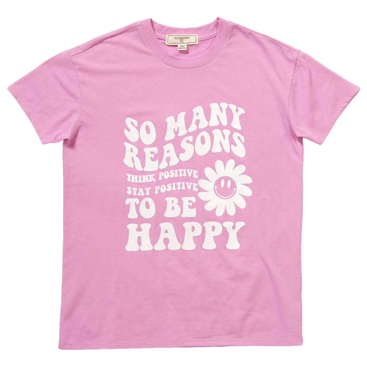 Girls (7-16) No Comment So Many Reasons Boyfriend Graphic Tee