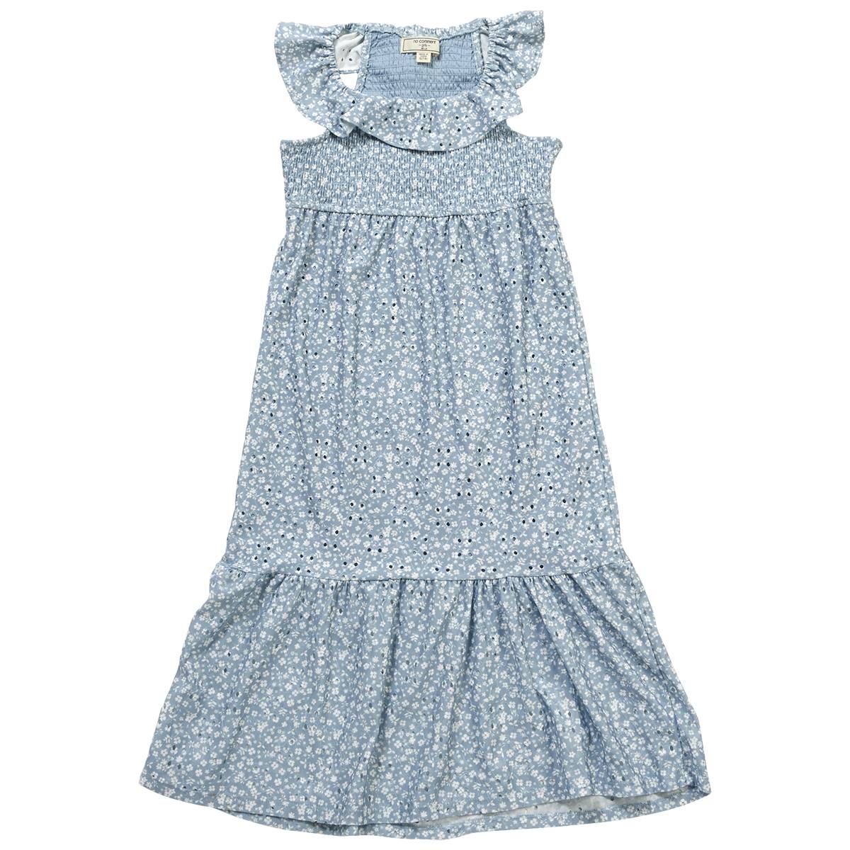 Girls (7-16) No Comment Floral Smocked Maxi Dress