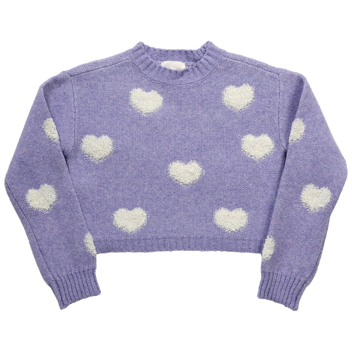 Girls (7-16) No Comment Mossy Heart Pullover Sweater