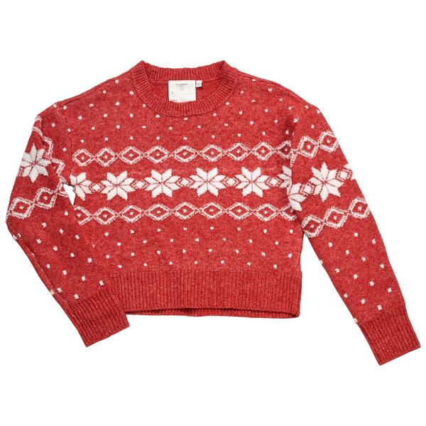 Girls (7-16) No Comment Fair Isle Snowflake Sweater