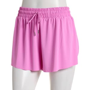 Juniors No Comment Terri Athletic Flowy Butterfly Shorts