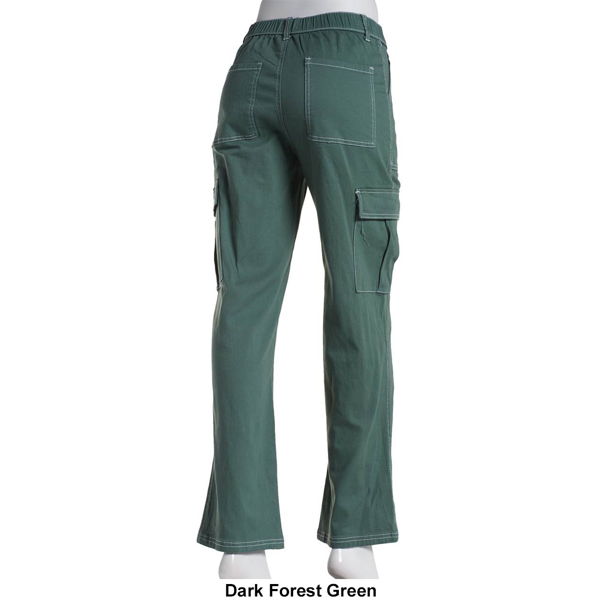 Juniors No Comment Fly Front Wide Leg Cargo Pants