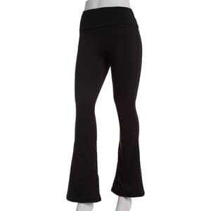 Juniors No Comment Ultra Soft Fold Over Flare Leggings
