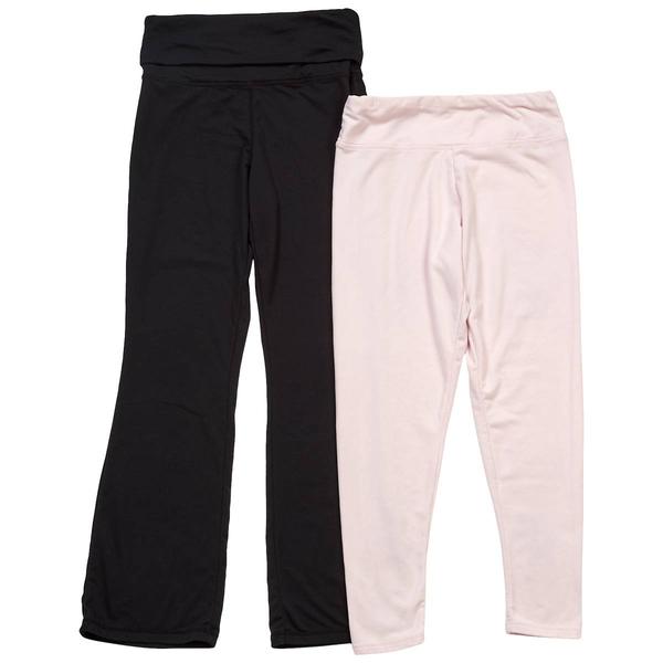 Girls (7-16) No Comment 2pk. Solid Flared & Skinny Leggings alternate view