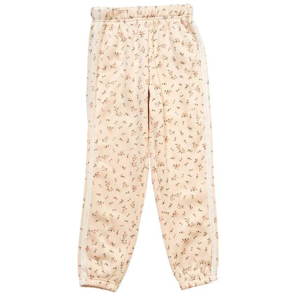 Girls (7-16) No Comment Floral Jogger Sweatpants w/ Side Stripes