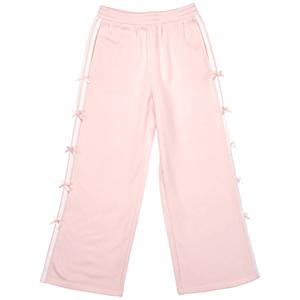 Girls (7-16) No Comment Bow Side Stripe Wide Leg Pants alternate view