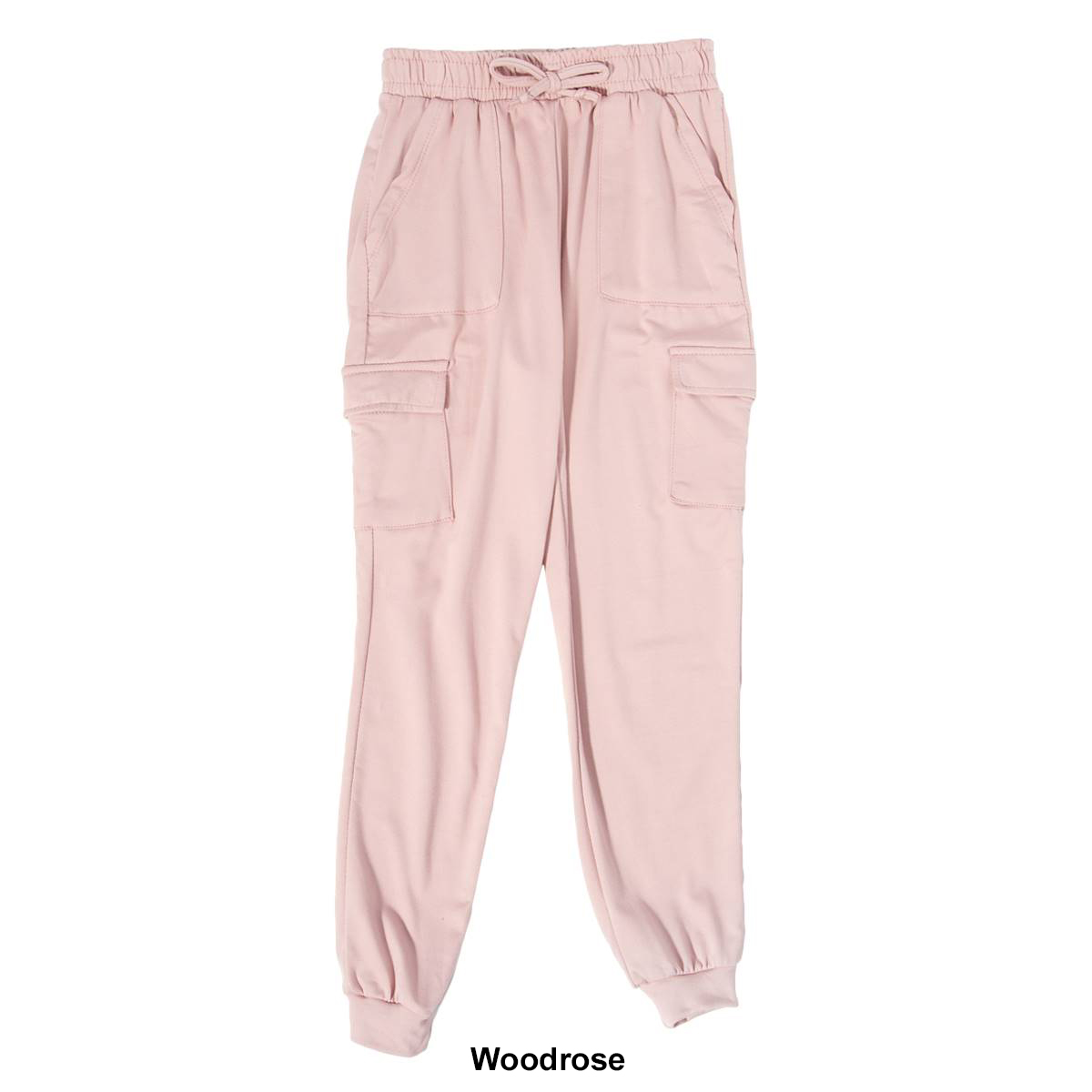 Girls (7-16) No Comment Fleece Backed Joggers W/ Cargo Pockets