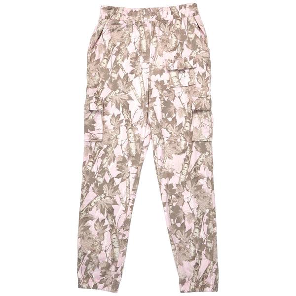 Girls (7-16) No Comment Cargo Tree Camo Fleece Lined Joggers