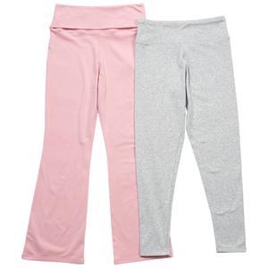 Girls (7-16) No Comment 2pk. Fold Over Flare & Skinny Leggings
