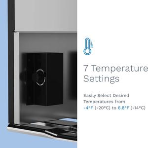 HomeLabs 1.1 cu. ft. Compact Freezer w/ Lock alternate view
