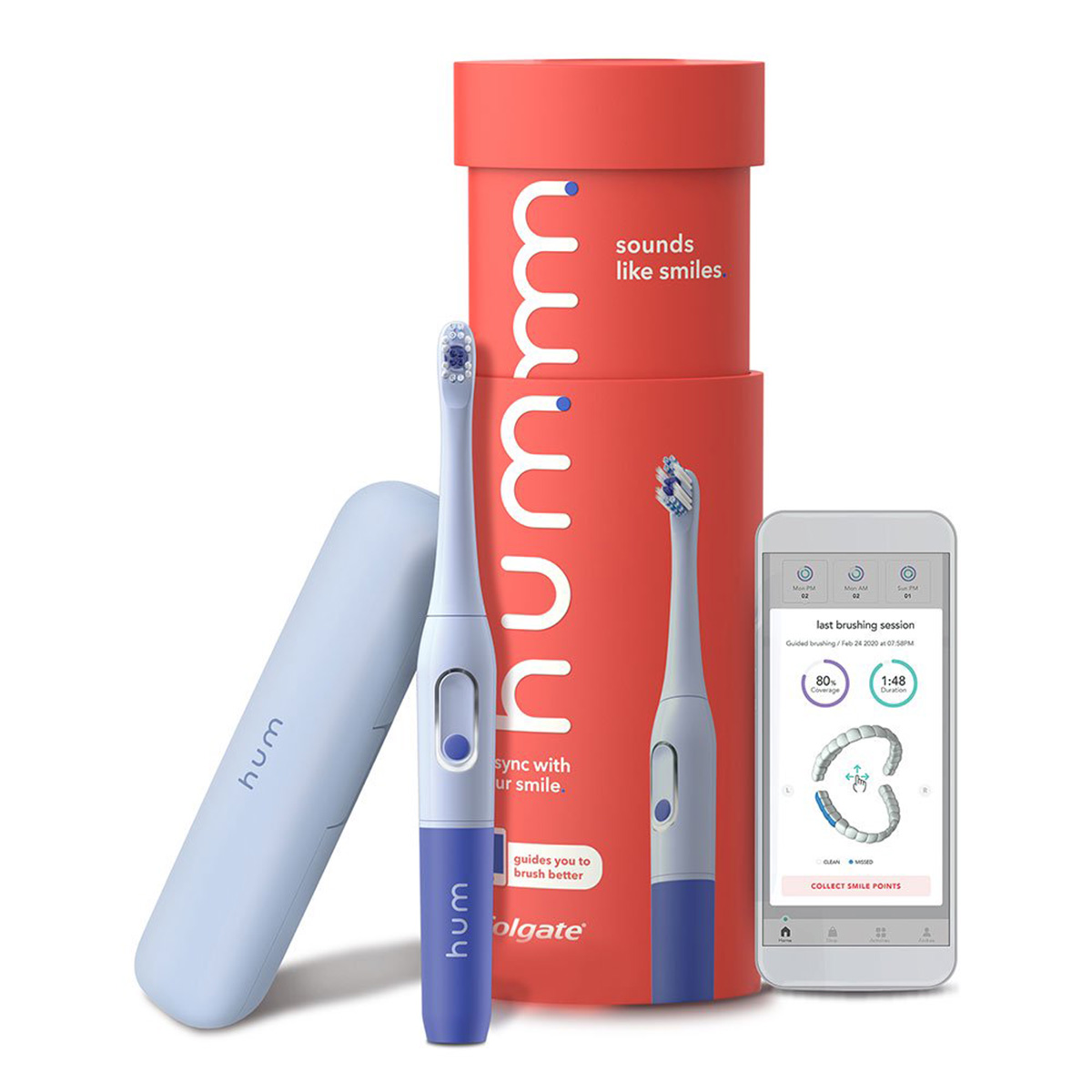 Colgate Hum Battery Operated Toothbrush - Blue