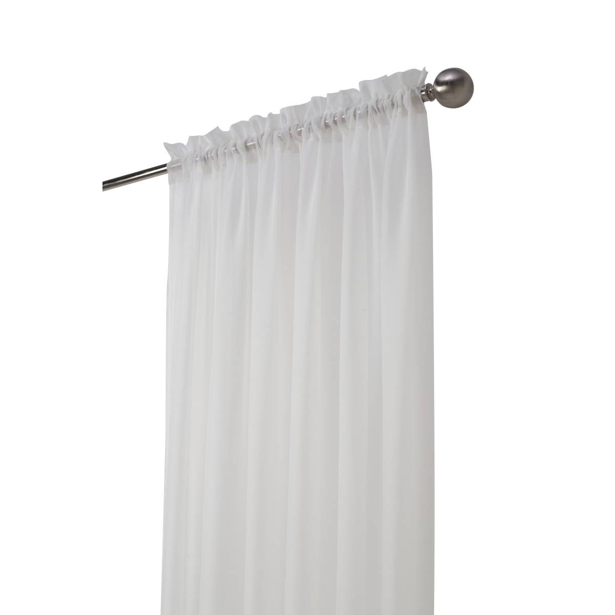 Rhapsody(tm) Voile Rod Pocket Curtain Panel - 104 Width