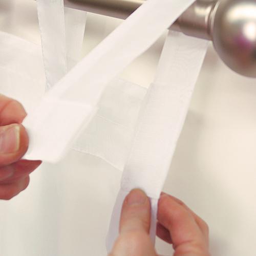 Escape Hook & Loop Tab Curtain - Ivory alternate view