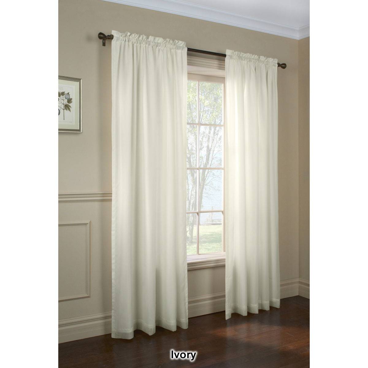 Thermavoile(tm) Rod Pocket Curtain Panel