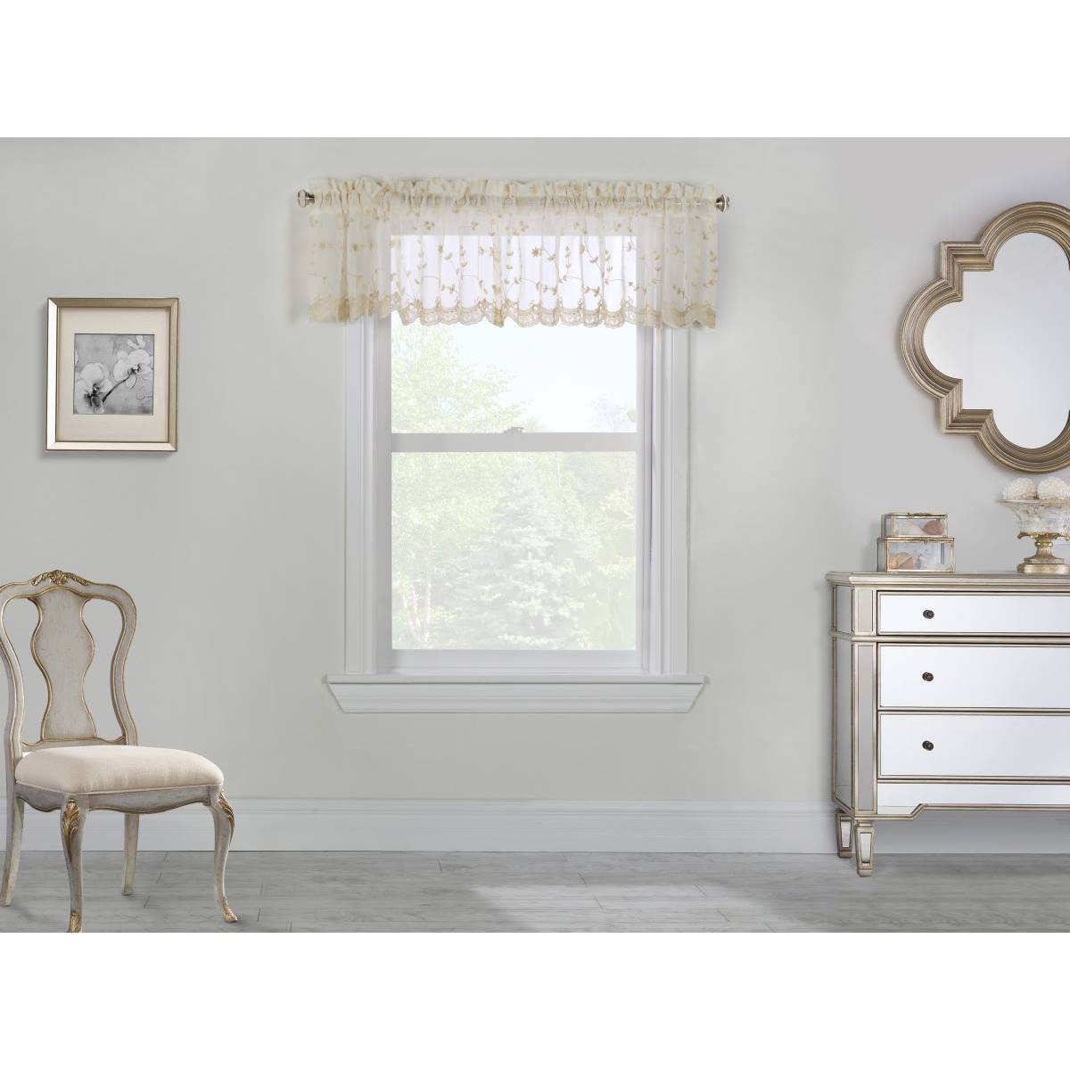 Habitat Grandeur Pole Top Window Valance - 52x17