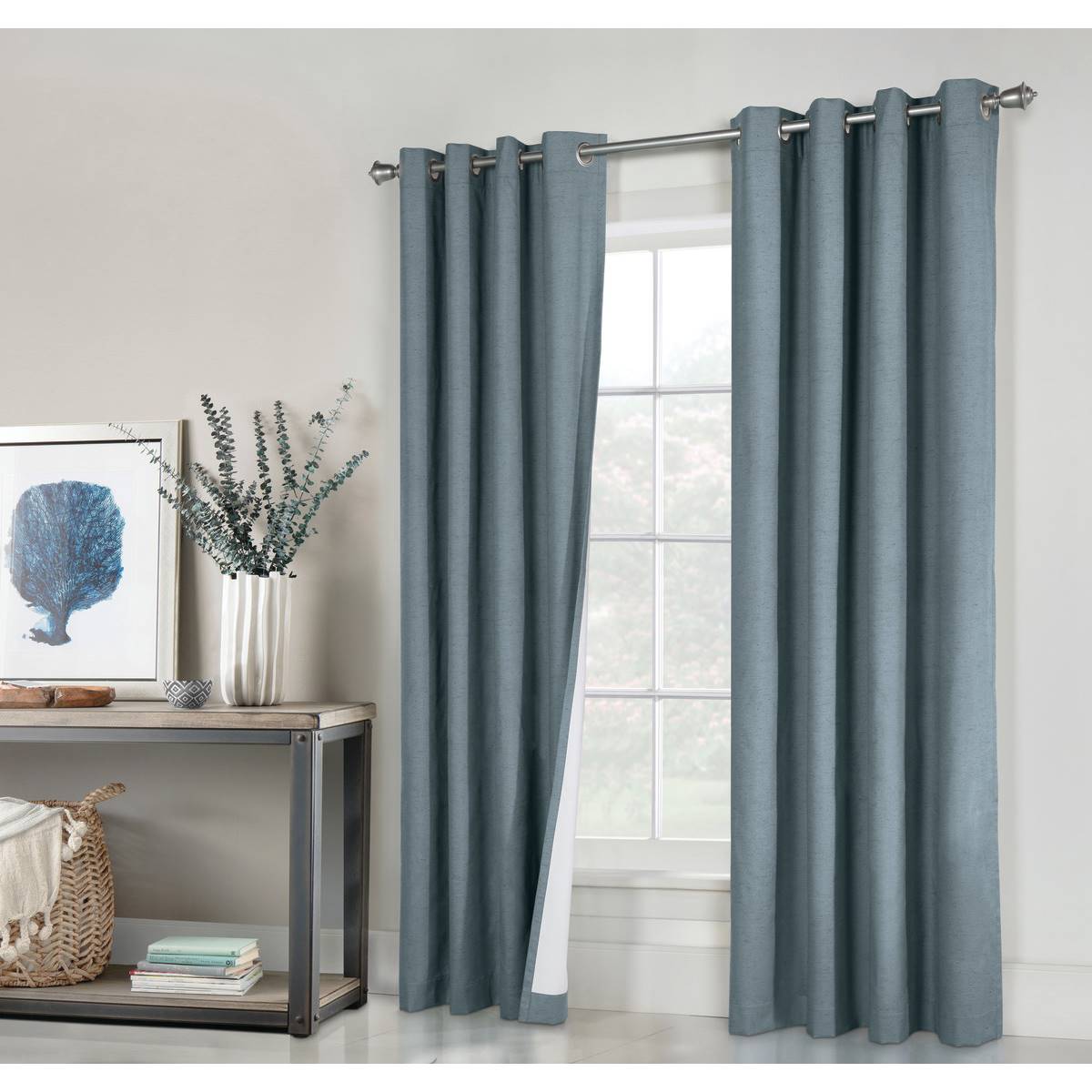 Thermaplus(tm) Ventura Grommet Curtain Panel Pair - 52 Width