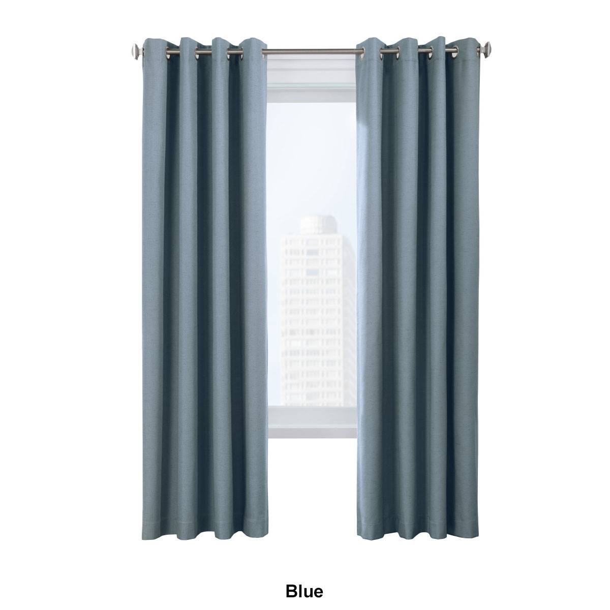 Thermaplus(tm) Ventura Grommet Curtain Panel Pair - 52 Width